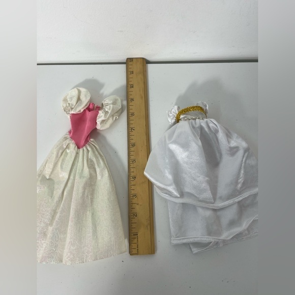 Vintage Barbie Clothing Lot of 3 My First Barbie Princess 1989 Dress Maxi Skirt - Picture 9 of 10